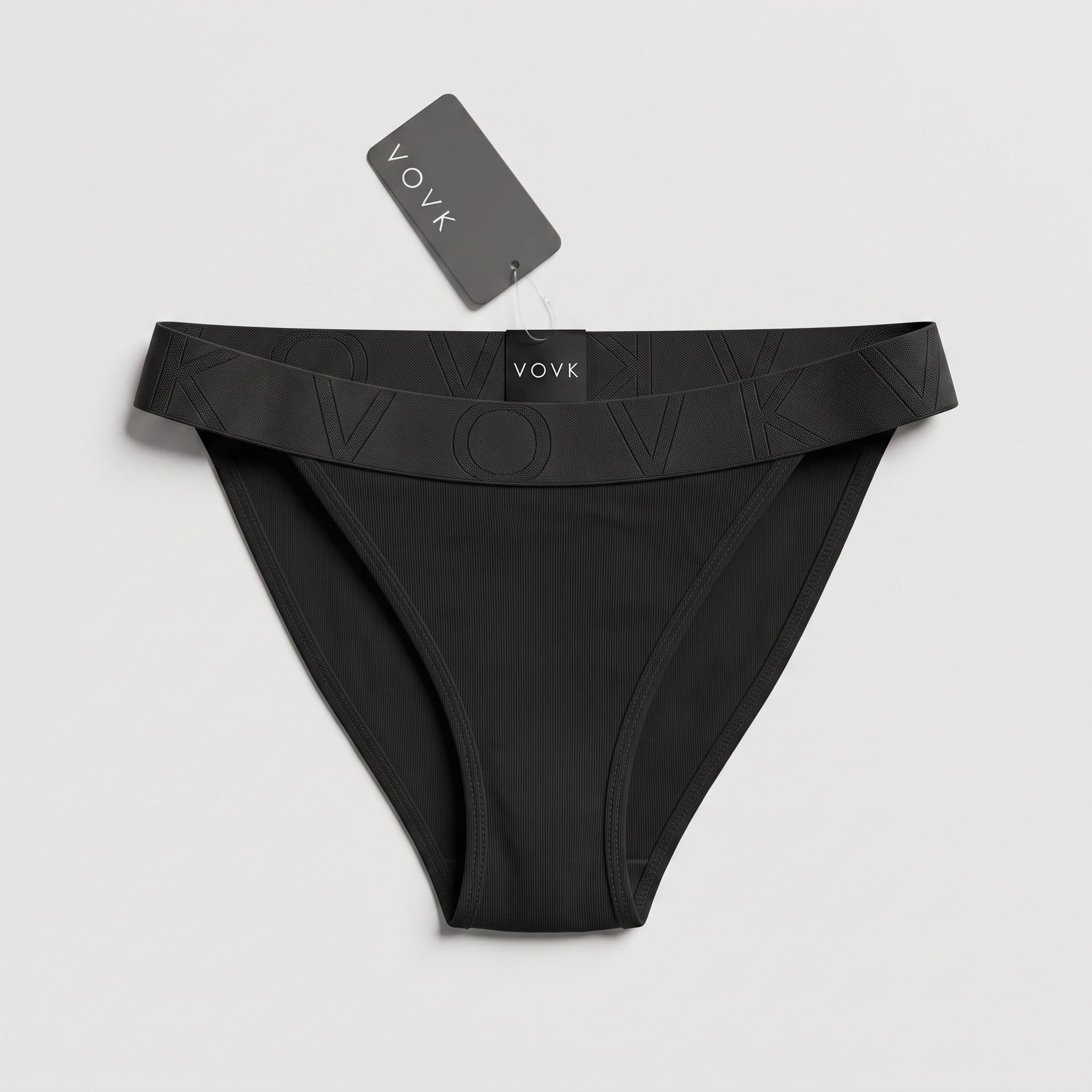 Schwarzer Strick-Tanga 3