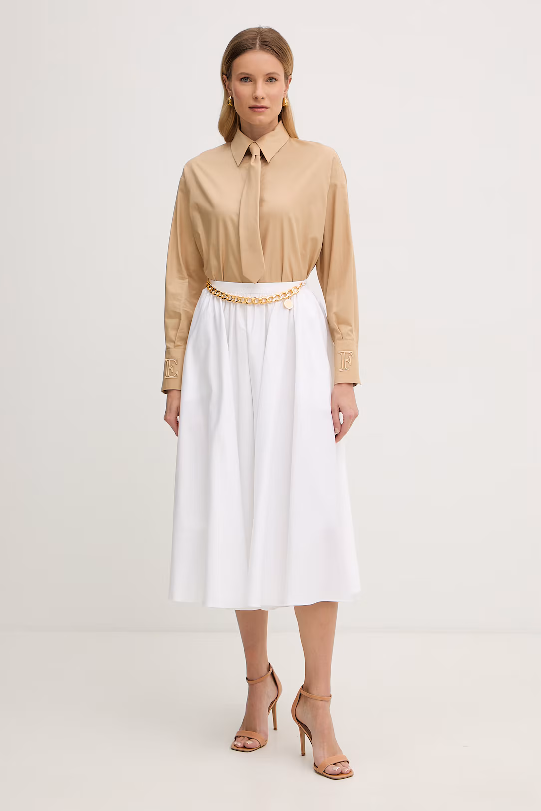 Бавовняна сорочка Elisabetta Franchi DE 2