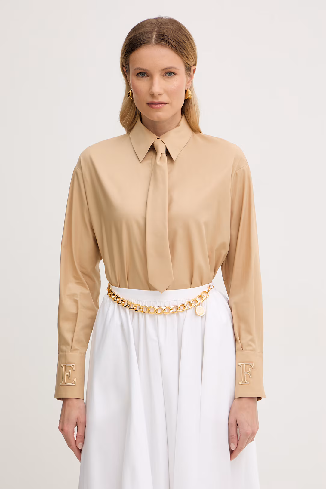 Бавовняна сорочка Elisabetta Franchi DE