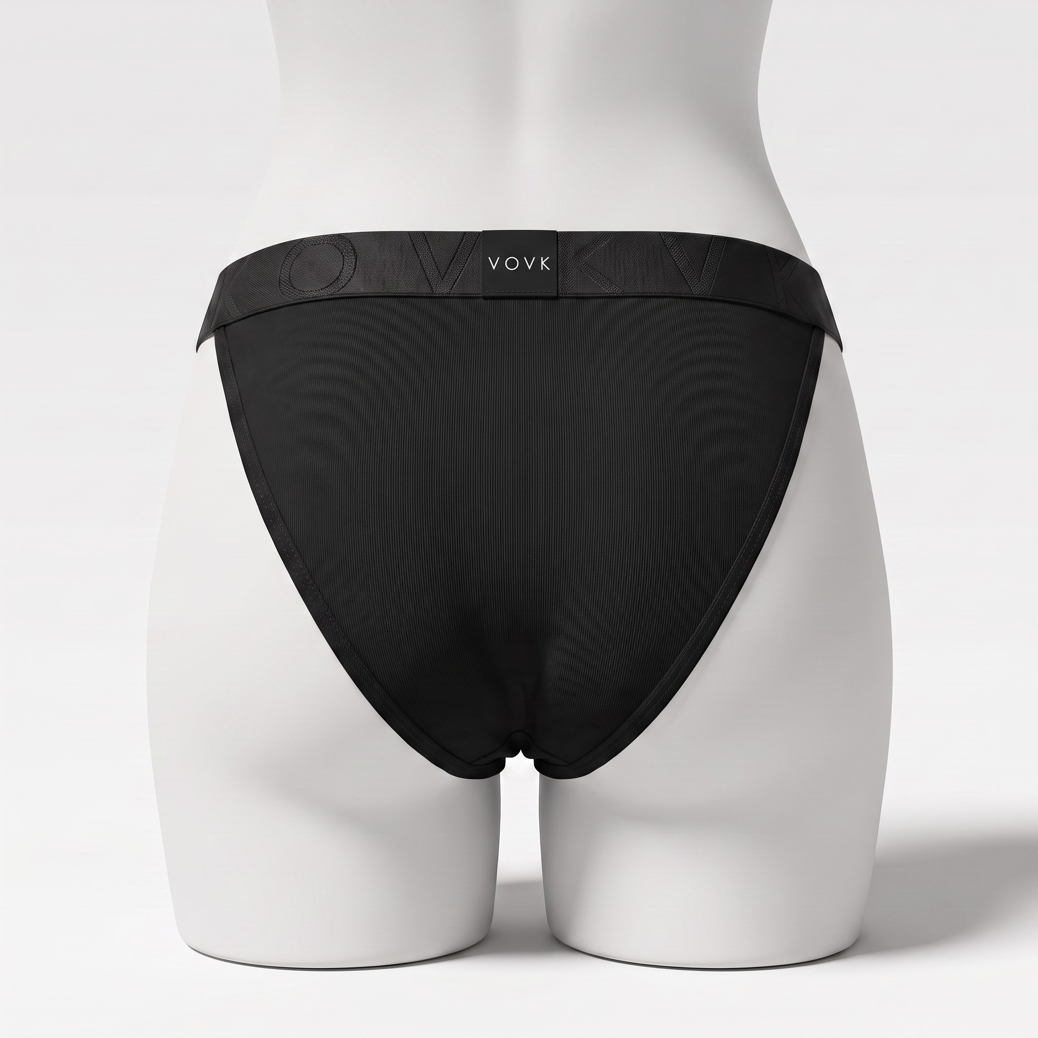 Schwarzer Strick-Tanga 4